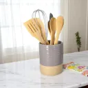 Ensemble d'Ustensiles De Cuisine 8 Pièces En Bambou