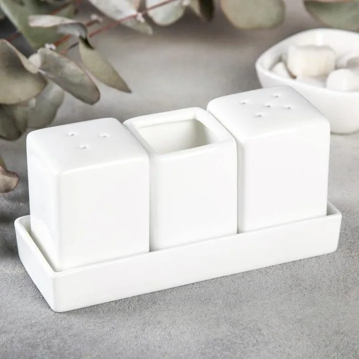 [6665202052079] Salière/Poivrière + Porte Cure-dents