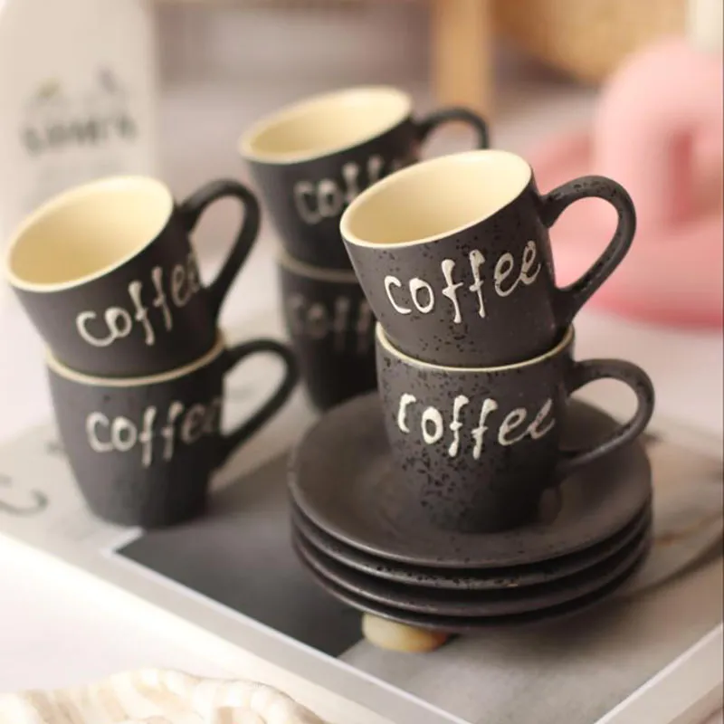 [6712505623861] Tasses À Café Écriture "Coffee"