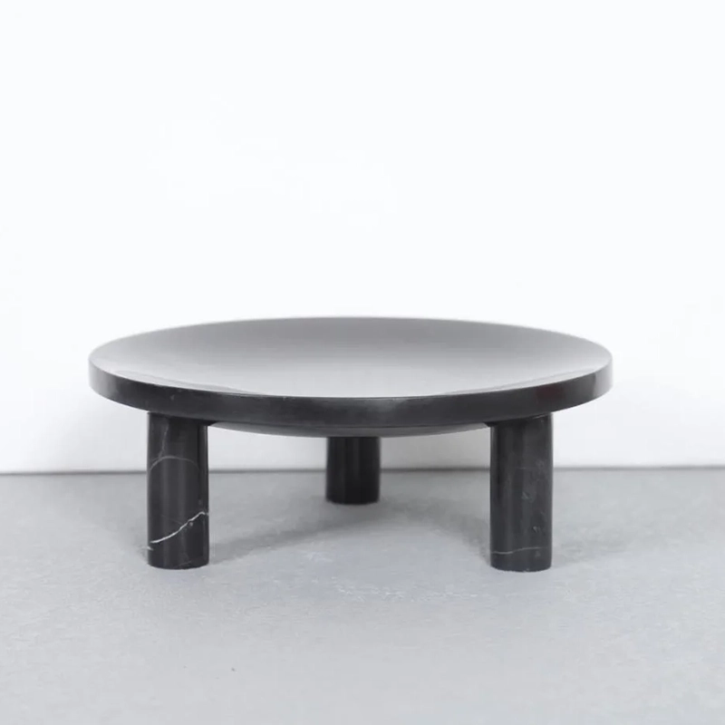 [UCPT014] Plateau Marbre Noir Trépied